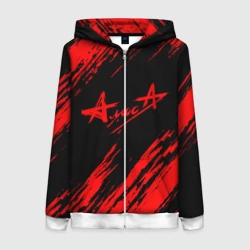 Женская толстовка 3D на молнии Алиса