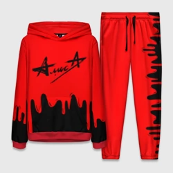 Женский костюм с толстовкой 3D Алиса