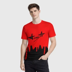 Мужская футболка 3D Алиса - фото 2