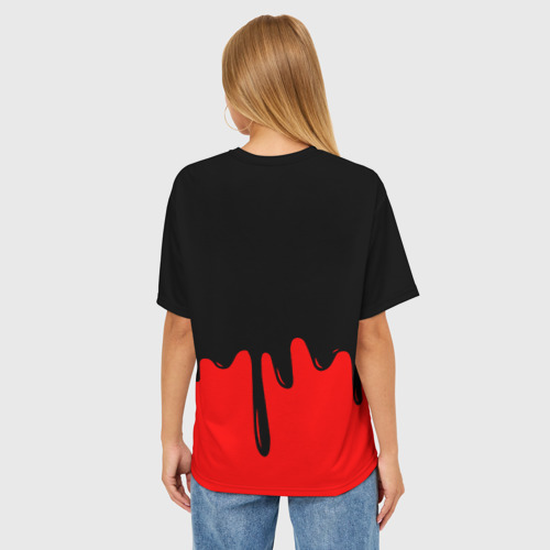 Женская футболка oversize 3D Алиса, цвет 3D печать - фото 4