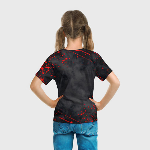 Детская футболка 3D с принтом АлисА, вид сзади #2