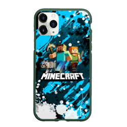 Чехол для iPhone 11 Pro матовый Minecraft Майнкрафт