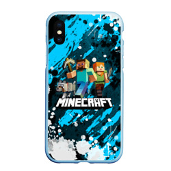 Чехол для iPhone XS Max матовый Minecraft Майнкрафт