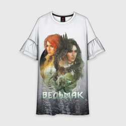 Детское платье 3D Ведьмак Трис и Йеннифер