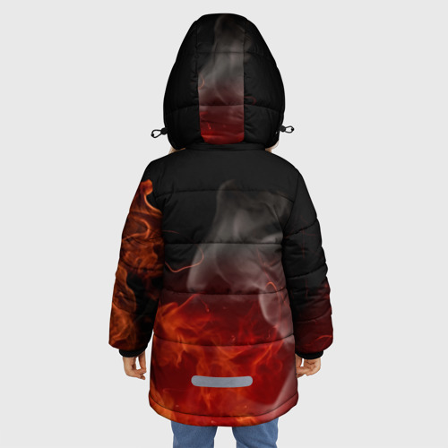 Зимняя куртка для девочек 3D Ария Кипелов, цвет светло-серый - фото 4
