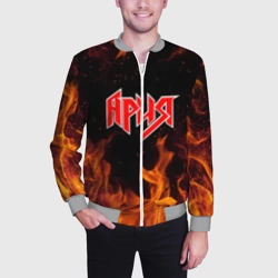 Мужской бомбер 3D Ария огонь - фото 2
