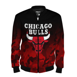 Мужской бомбер 3D Chicago bulls Чикаго буллс