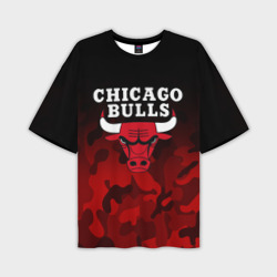 Мужская футболка oversize 3D Chicago bulls Чикаго буллс