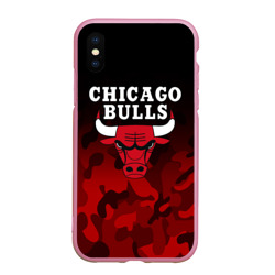 Чехол для iPhone XS Max матовый Chicago bulls Чикаго буллс