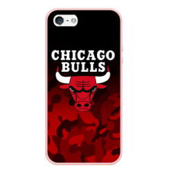 Чехол для iPhone 5/5S матовый Chicago bulls Чикаго буллс