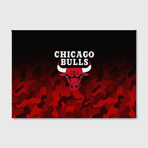 Холст прямоугольный Chicago bulls Чикаго буллс, цвет 3D печать - фото 2