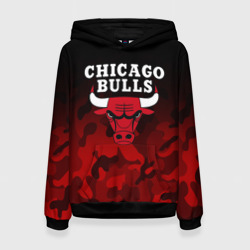 Женская толстовка 3D Chicago bulls Чикаго буллс