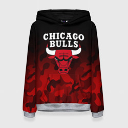 Женская толстовка 3D Chicago bulls Чикаго буллс