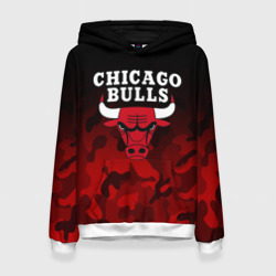 Женская толстовка 3D Chicago bulls Чикаго буллс