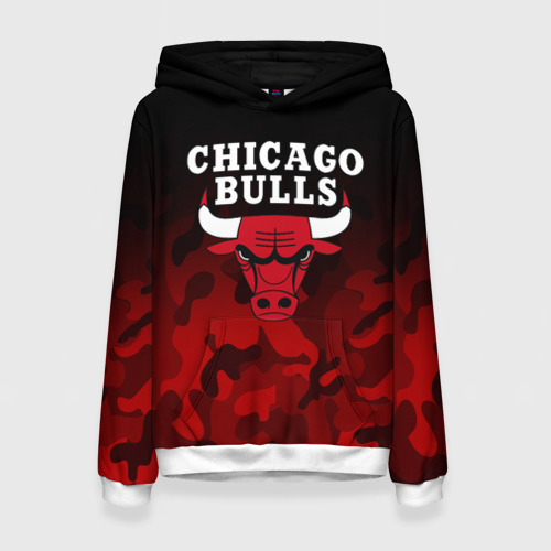 Женская толстовка 3D Chicago bulls Чикаго буллс, цвет 3D печать