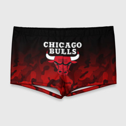 Мужские купальные плавки 3D Chicago bulls Чикаго буллс