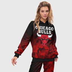 Женский костюм с толстовкой 3D Chicago bulls Чикаго буллс - фото 2