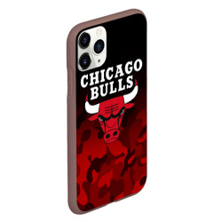 Чехол для iPhone 11 Pro матовый Chicago bulls Чикаго буллс - фото 2