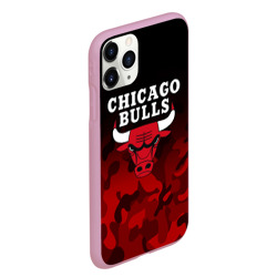 Чехол для iPhone 11 Pro Max матовый Chicago bulls Чикаго буллс - фото 2