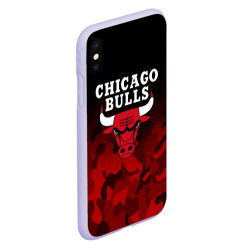 Чехол для iPhone XS Max матовый Chicago bulls Чикаго буллс - фото 2