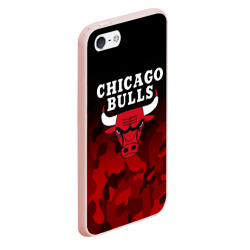 Чехол для iPhone 5/5S матовый Chicago bulls Чикаго буллс - фото 2