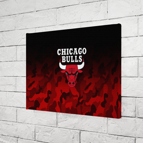 Холст прямоугольный Chicago bulls Чикаго буллс, цвет 3D печать - фото 3