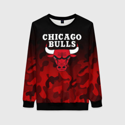 Женский свитшот 3D Chicago bulls Чикаго буллс