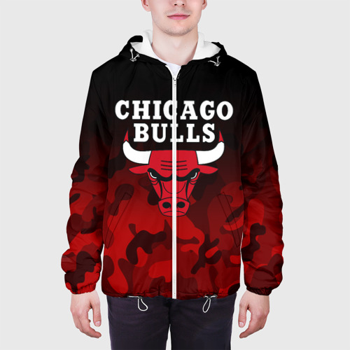 Мужская куртка 3D Chicago bulls Чикаго буллс, цвет 3D печать - фото 4