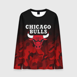 Мужской лонгслив 3D Chicago bulls Чикаго буллс