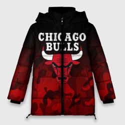 Женская зимняя куртка Oversize Chicago bulls Чикаго буллс