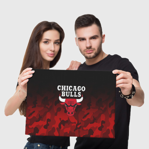 Холст прямоугольный Chicago bulls Чикаго буллс, цвет 3D печать - фото 5