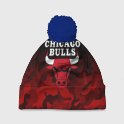 Шапка 3D c помпоном Chicago bulls Чикаго буллс