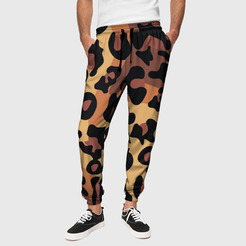 Мужские брюки 3D с принтом Кошачий окрас, вид сбоку #3
