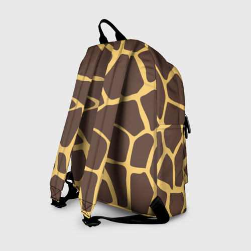 Рюкзак 3D с принтом Окрас жирафа, вид сзади #1