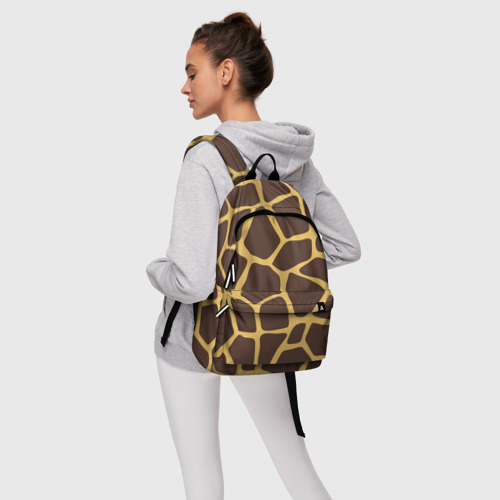 Рюкзак 3D с принтом Окрас жирафа, фото #4