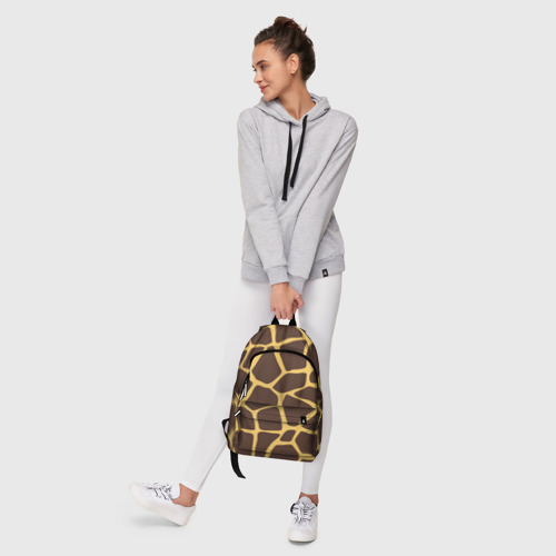 Рюкзак 3D с принтом Окрас жирафа, фото #6