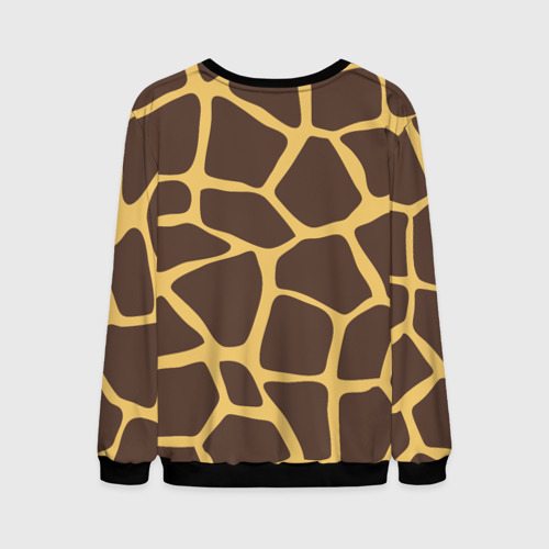 Мужской свитшот 3D Окрас жирафа, цвет черный - фото 2
