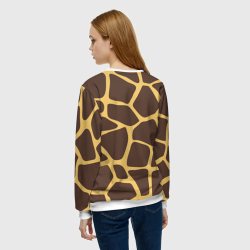 Женский свитшот 3D Окрас жирафа, цвет 3D печать - фото 4