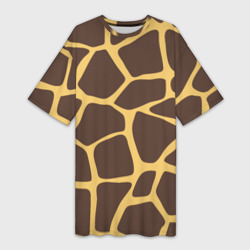 Платье-футболка 3D Окрас жирафа