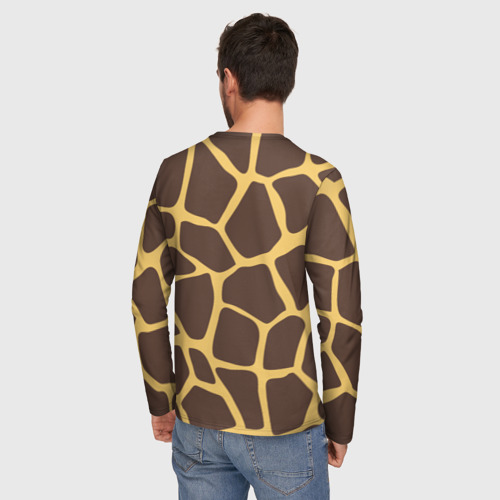 Мужской лонгслив 3D Окрас жирафа, цвет 3D печать - фото 4