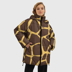 Женская зимняя куртка Oversize Окрас жирафа - фото 2