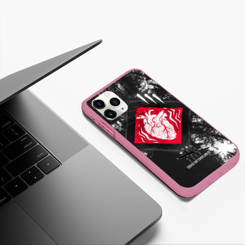 Чехол для iPhone 11 Pro Max матовый с принтом DBD - beating heart, фото #5