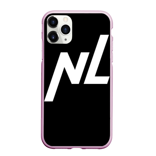 Чехол для iPhone 11 Pro Max матовый NL logo, цвет розовый
