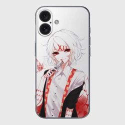 Чехол для iPhone 16 силиконовый с защитой камеры Сузуя Джузо