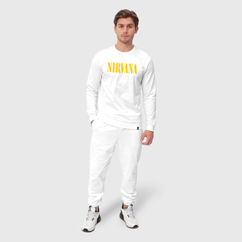 Мужской костюм хлопок Nirvana, цвет белый - фото 3