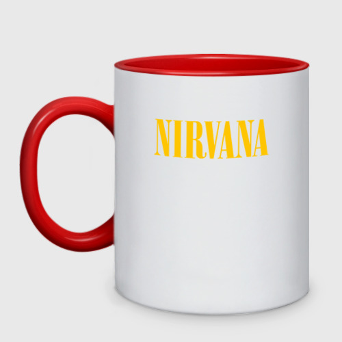 Кружка двухцветная Nirvana, цвет белый + красный