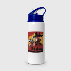 Бутылка для воды с трубочкой Red dead Redemption 2