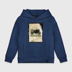 Детское худи Oversize хлопок Born to ride