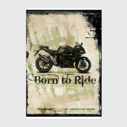 Магнитный плакат 2Х3 Born to ride