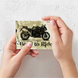 Поздравительная открытка Born to ride - фото 2
